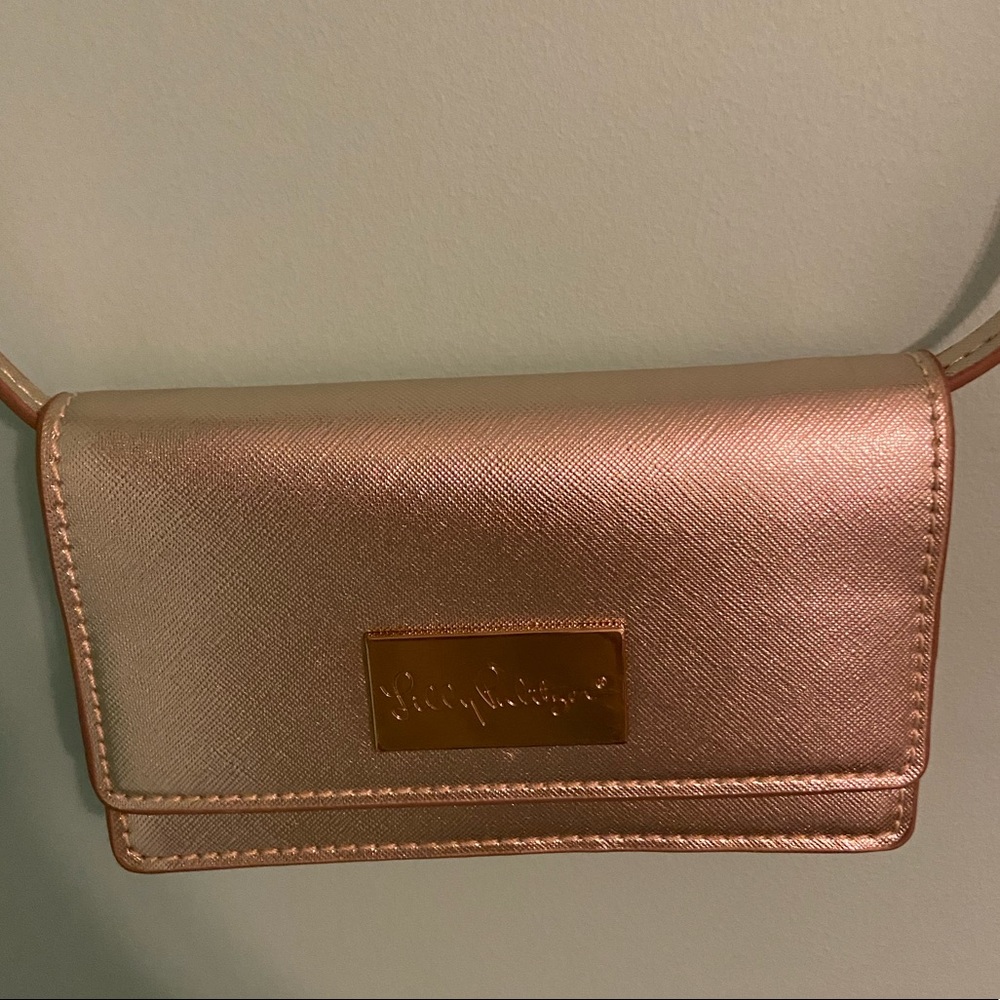 Champagne Colored Lilly Pulitzer Crossbody Bag